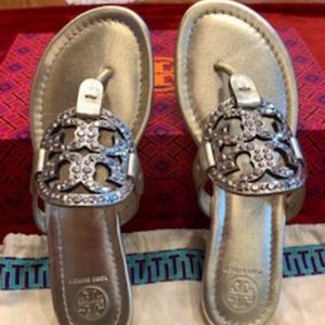 Tory Burch Embellished Sandal Gold